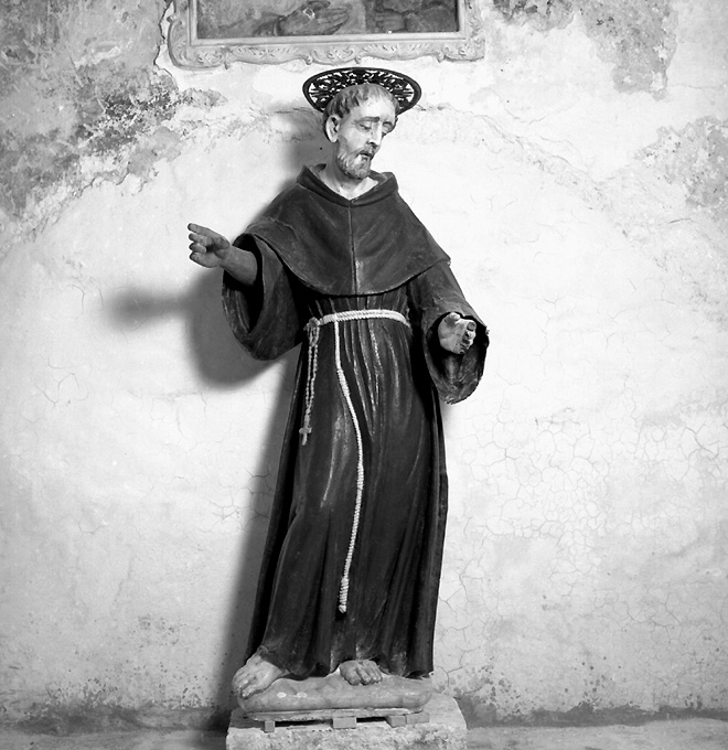 San Francesco d'Assisi (statua) - ambito salentino (sec. XVII)