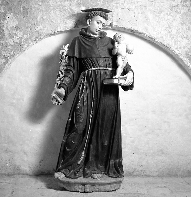Sant'Antonio da Padova (statua) - ambito salentino (sec. XVII)