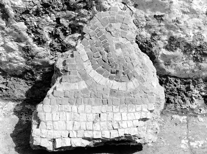 pavimento, frammento - ambito salentino (sec. XII)