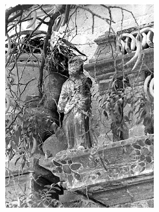 profeta (?) (statua, elemento d'insieme) - ambito salentino (prima metà sec. XVI)