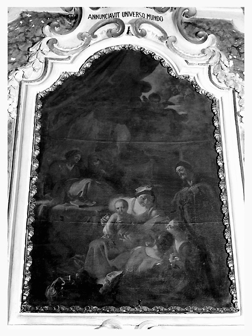natività di Gesù (dipinto) di Tiso Oronzo (sec. XVIII)