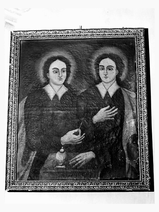 Santi Cosma e Damiano (dipinto) - ambito salentino (seconda metà sec. XIX)