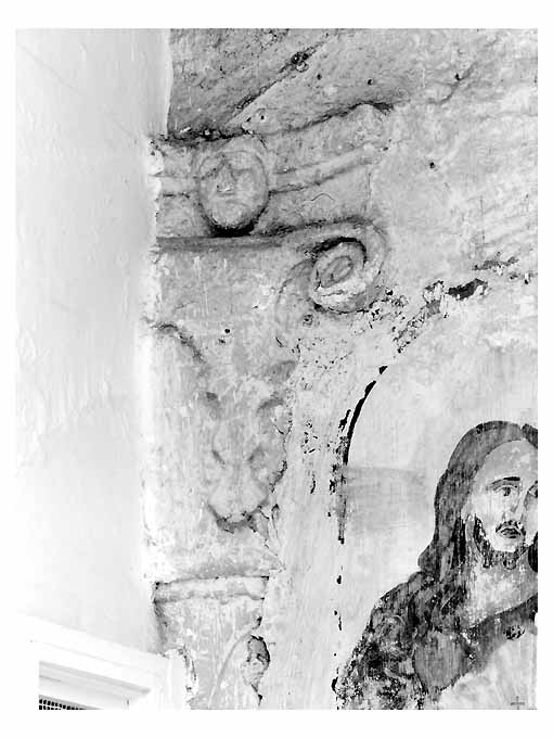 testa d'uomo (peduccio - figurato, serie) - ambito salentino (prima metà sec. XVI)