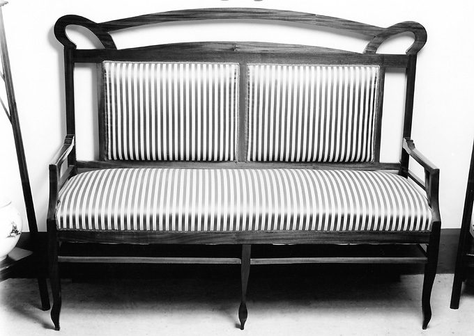 divano - bottega italiana (primo quarto sec. XX)