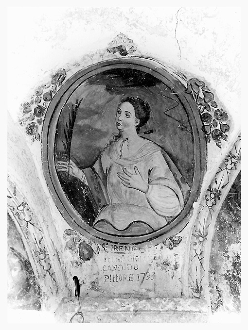 Sant'Irene (dipinto) di Candido Giovanni (attribuito) (sec. XVIII)