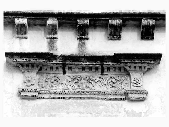 trabeazione - ambito salentino (ultimo quarto sec. XVI)