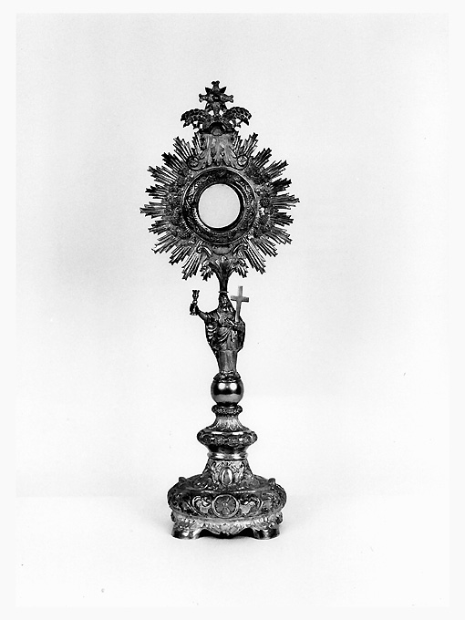 ostensorio - a raggiera - manifattura napoletana (sec. XIX)