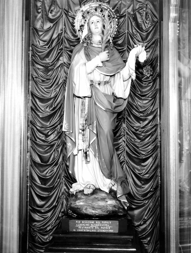 Santa Lucia (statua) di Malecore Giuseppe (sec. XX)
