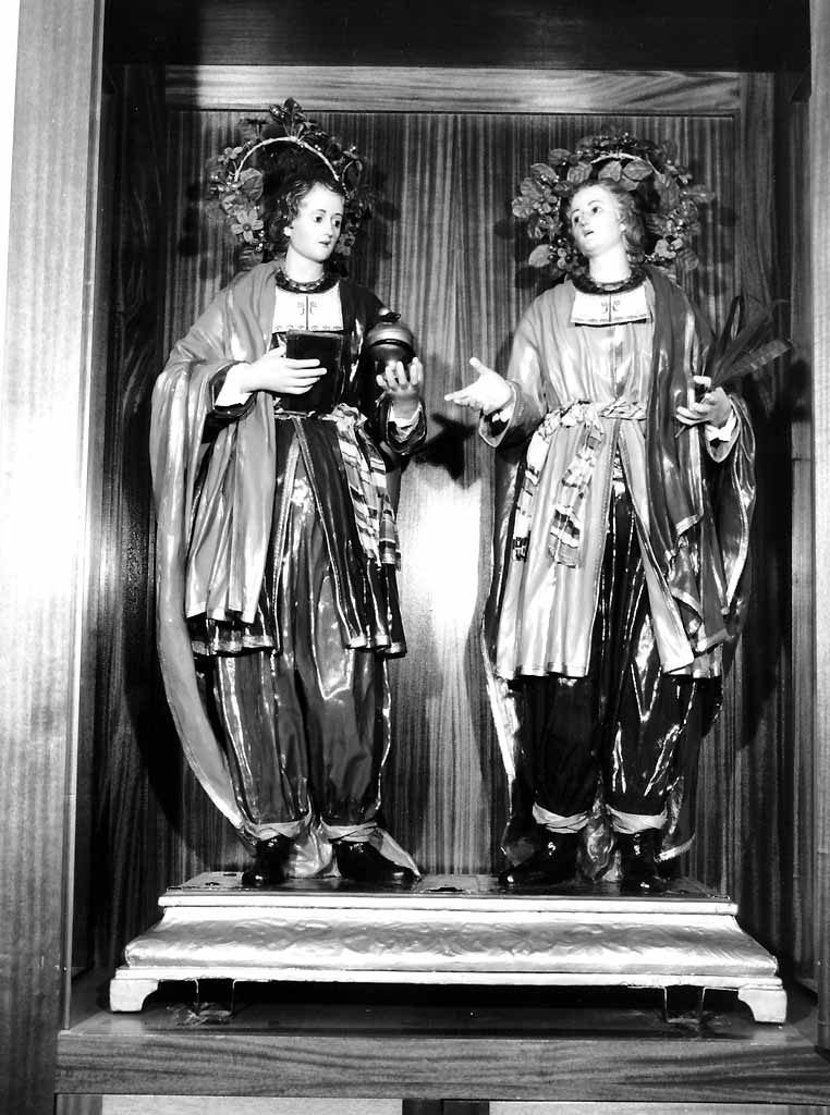 Santi Cosma e Damiano (gruppo scultoreo) - manifattura salentina (secondo quarto sec. XX)