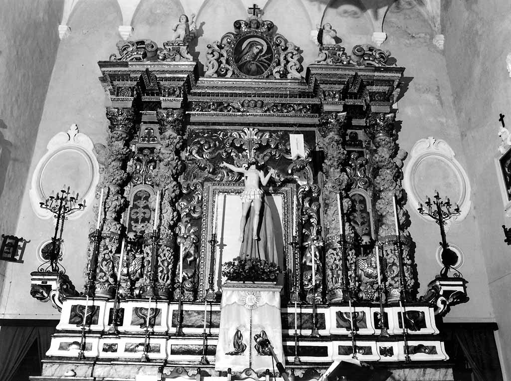 mostra architettonica d'altare - ambito leccese (prima metà sec. XVIII)