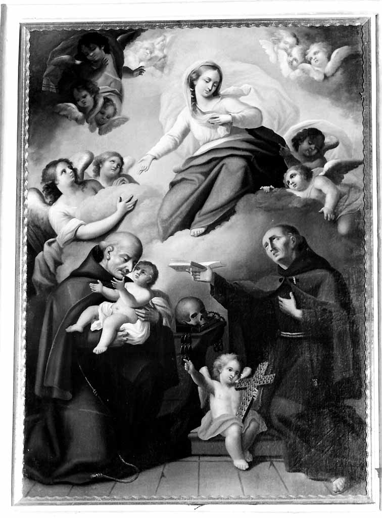 Madonna e santi francescani (dipinto) - ambito pugliese (seconda metà sec. XVIII)