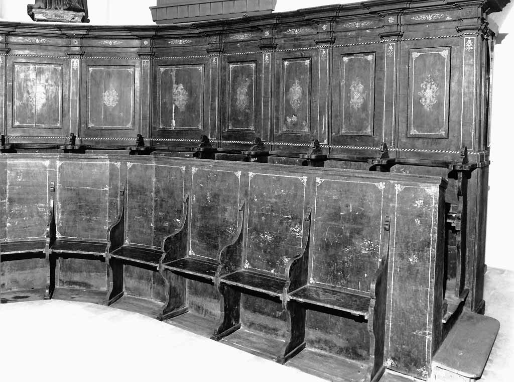 stalli del coro - ambito Italia meridionale (seconda metà sec. XVIII)