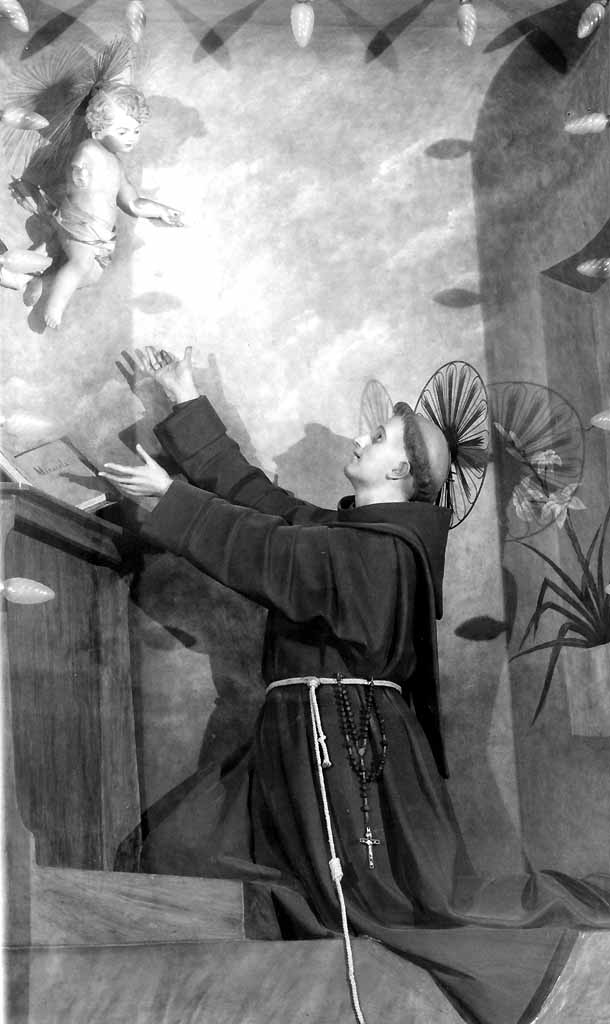 Sant'Antonio da Padova (rilievo) di Manzo Giuseppe (sec. XX)
