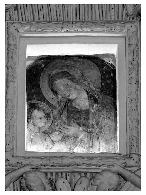 Santa Maria della Croce, Madonna con Bambino (dipinto) - ambito salentino (secc. XVI/ XVII)