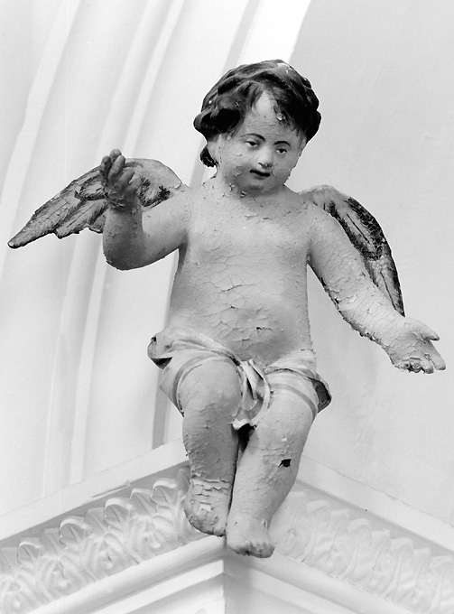 putto alato (statua) - bottega salentina (prima metà sec. XX)