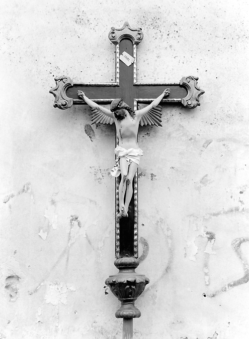 Cristo crocifisso (croce processionale) - bottega salentina (seconda metà sec. XVIII)