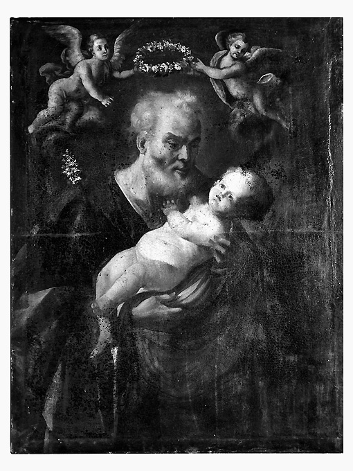 San Giuseppe e Gesù Bambino (pala d'altare, opera isolata) - ambito pugliese (sec. XVIII)