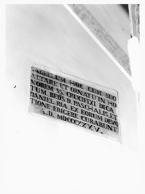 lapide, opera isolata - ambito pugliese (sec. XIX)