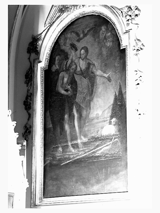 battesimo di Cristo (dipinto, opera isolata) - ambito pugliese (sec. XIX)