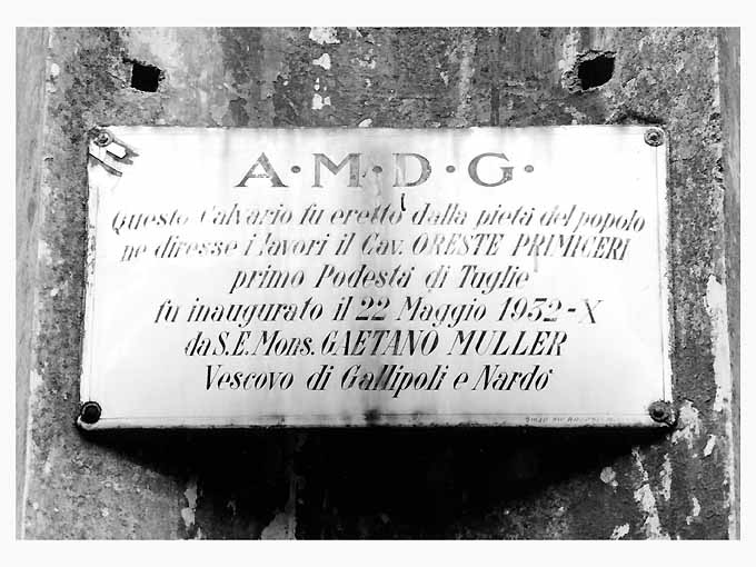 targa - ambito salentino (sec. XX)