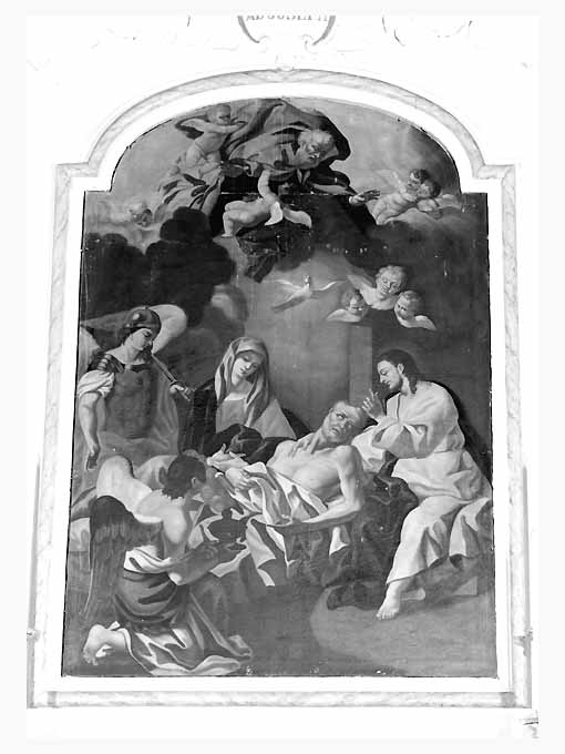 morte di San Giuseppe (dipinto, opera isolata) - ambito Italia meridionale (secc. XVIII/ XIX)