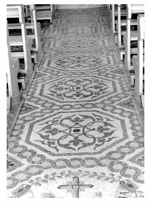 motivi decorativi geometrici e vegetali (pavimento musivo) di Peluso Giuseppe & Michele fratelli - ambito salentino (sec. XIX)