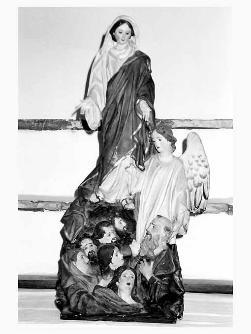 Santa Maria delle Anime, Madonna che intercede per le anime del purgatorio (statuetta) - ambito salentino (sec. XIX)