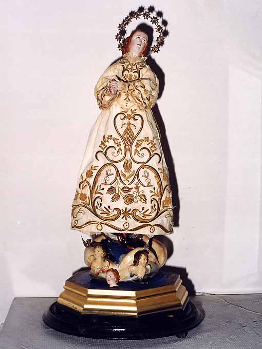 veste da statua, opera isolata - manifattura pugliese (fine/inizio secc. XIX/ XX)