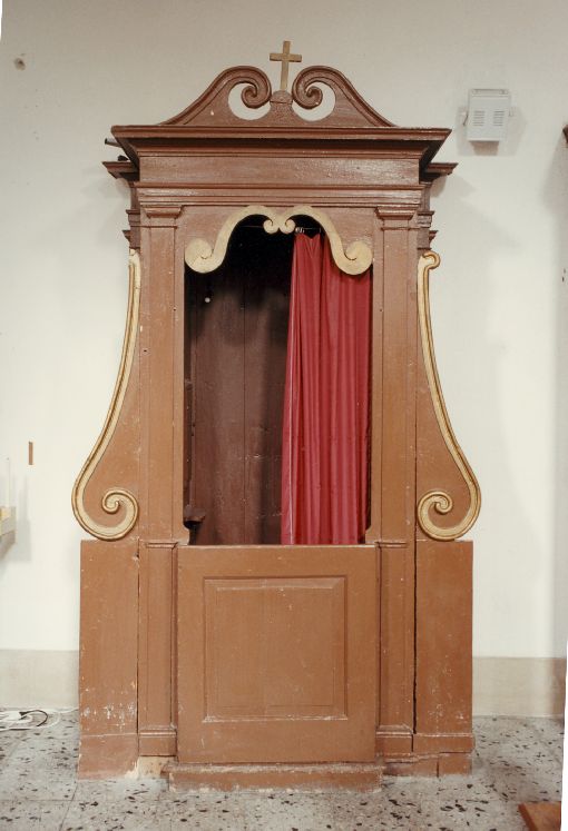 confessionale - ambito pugliese (primo quarto sec. XIX)