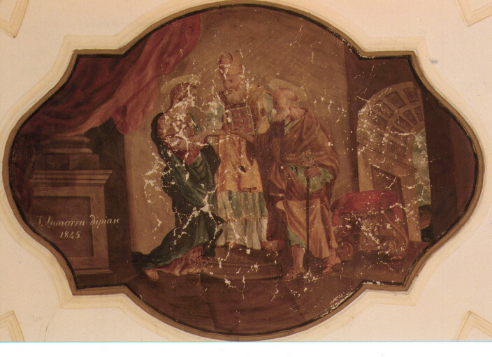 Sposalizio di Maria Vergine (dipinto) di Lamarra Francesco (sec. XIX)