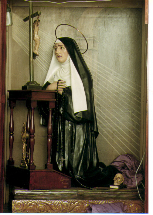 Santa Rita da Cascia (statua) di Elmino A (sec. XX)