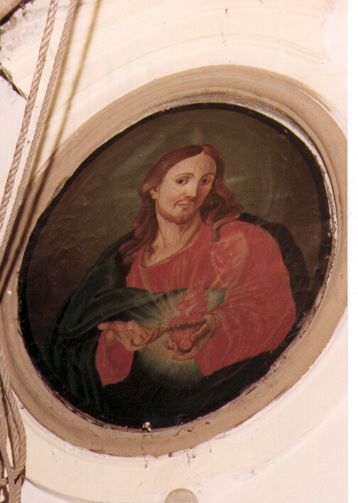 Sacro Cuore di Gesù (dipinto) di Lamarra Francesco (metà sec. XIX)
