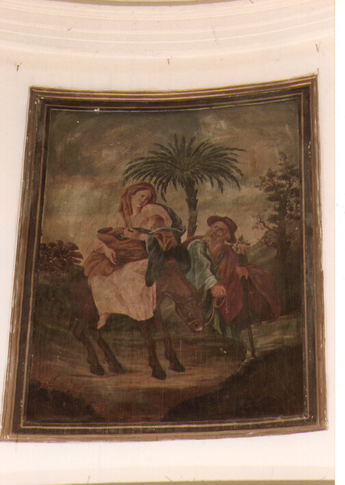 fuga in Egitto (dipinto) di Lamarra Francesco (metà sec. XIX)