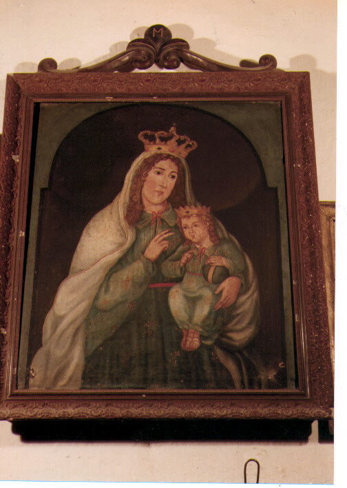 Madonna di Valleverde, Madonna con Bambino (dipinto) di Caputo Marco (sec. XIX)