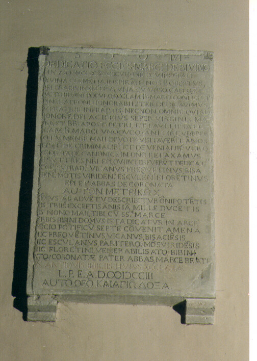 lapide commemorativa - ambito Italia meridionale (sec. XVIII)