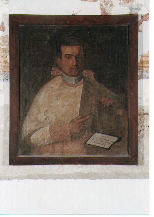ritratto del canonico Carlo Ricci (dipinto) - ambito pugliese (sec. XIX)