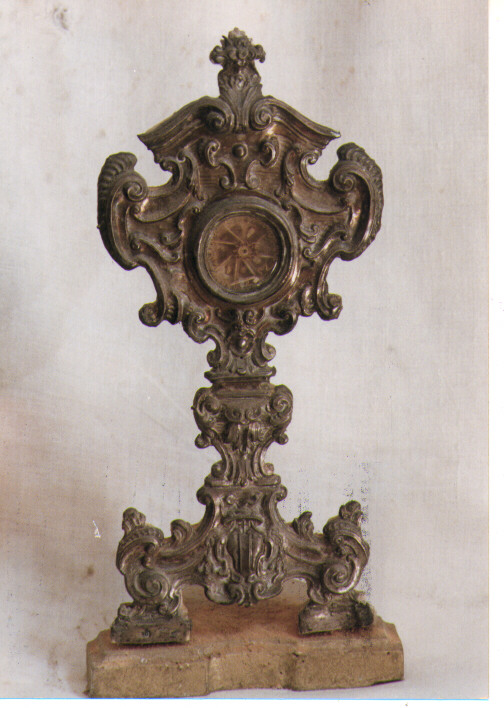 reliquiario - a ostensorio - ambito napoletano (prima metà sec. XVIII)