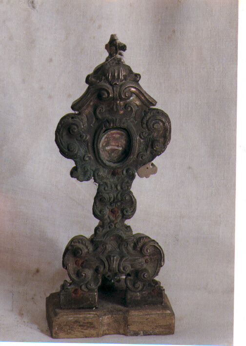 reliquiario - a ostensorio - ambito napoletano (seconda metà sec. XVIII)