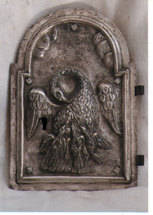 pellicano (sportello di tabernacolo) - ambito Italia meridionale (sec. XIX)