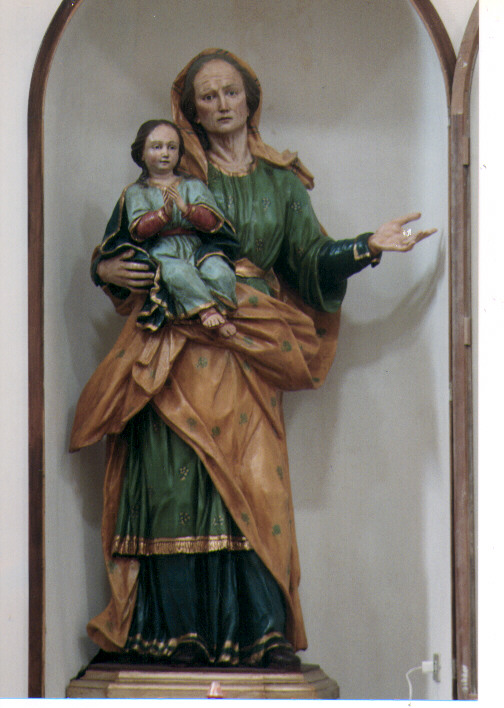 Maria Vergine bambina e Sant'Anna (statua) - ambito Italia meridionale (sec. XVIII)