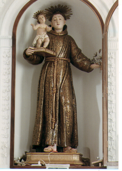 Sant'Antonio da Padova (statua) - ambito napoletano (seconda metà sec. XVII)