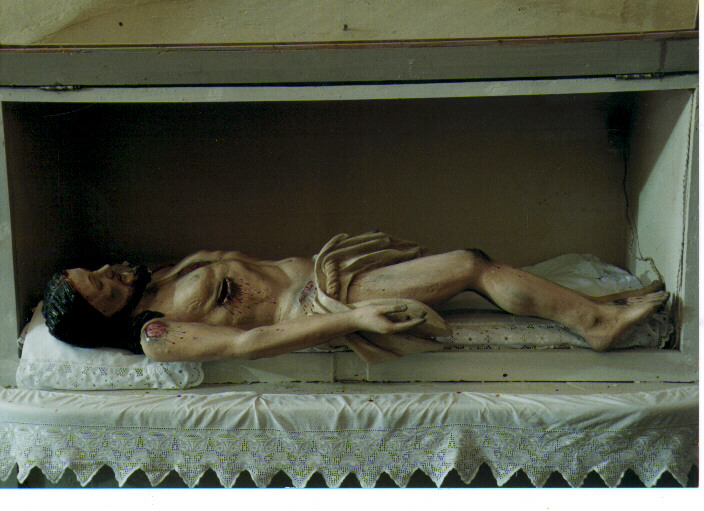 Cristo morto (scultura) - ambito Italia meridionale (seconda metà sec. XIX)