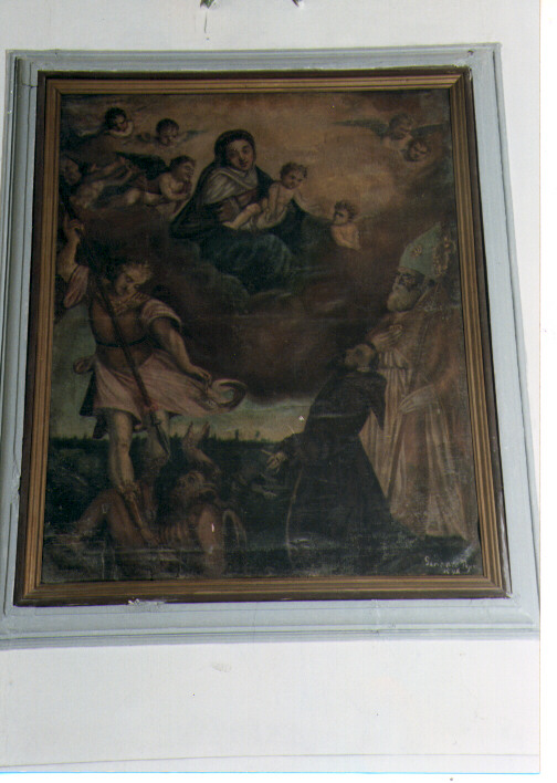 Madonna con Bambino e Santi (dipinto) di Pepe Gennaro (sec. XIX)