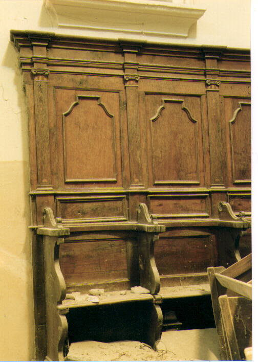 stalli del coro - ambito Italia meridionale (sec. XVIII)