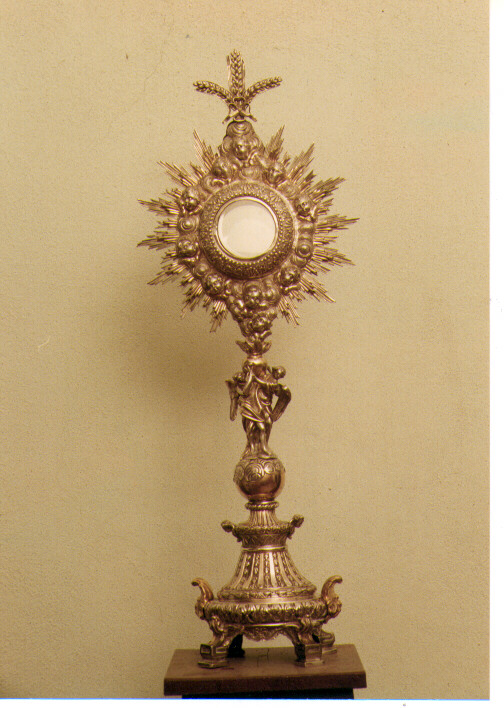 ostensorio - a raggiera - ambito napoletano (sec. XIX)