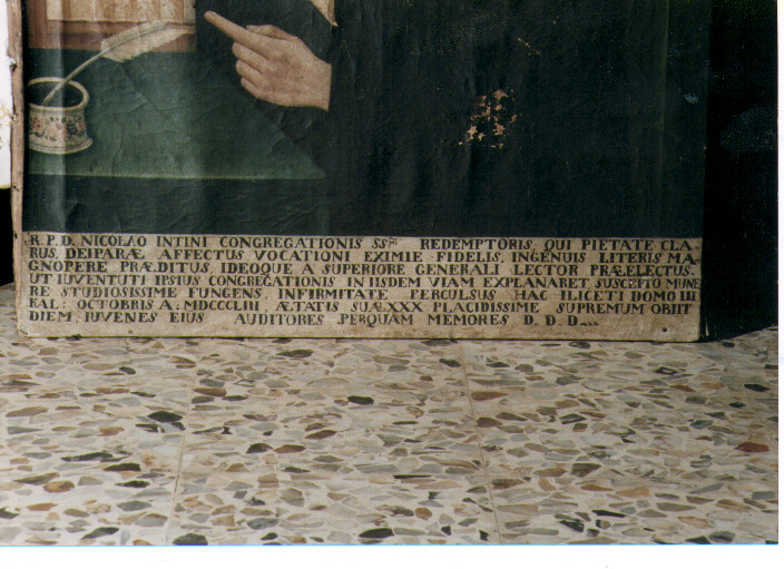 ritratto di Padre Nicola Intini (dipinto) - ambito pugliese (sec. XIX)