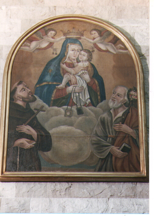 Madonna del Carmelo (dipinto) - ambito Italia meridionale (sec. XIX)