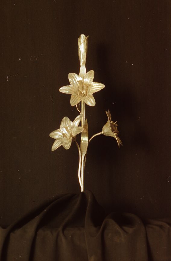 verga fiorita (attributo iconografico di immagine sacra) - ambito Italia meridionale (secc. XIX/ XX)