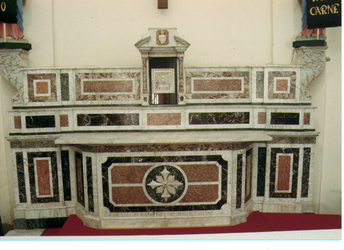 altare - ambito Italia meridionale (fine/inizio secc. XIX/ XX)