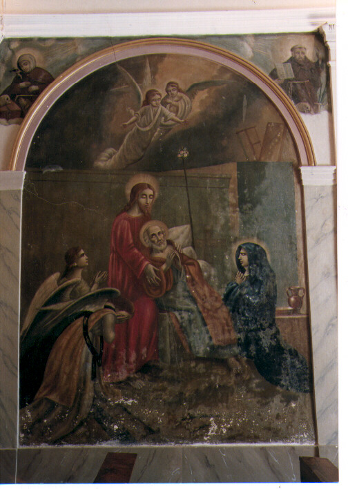 morte di San Giuseppe (dipinto, complesso decorativo) - ambito pugliese (sec. XX)